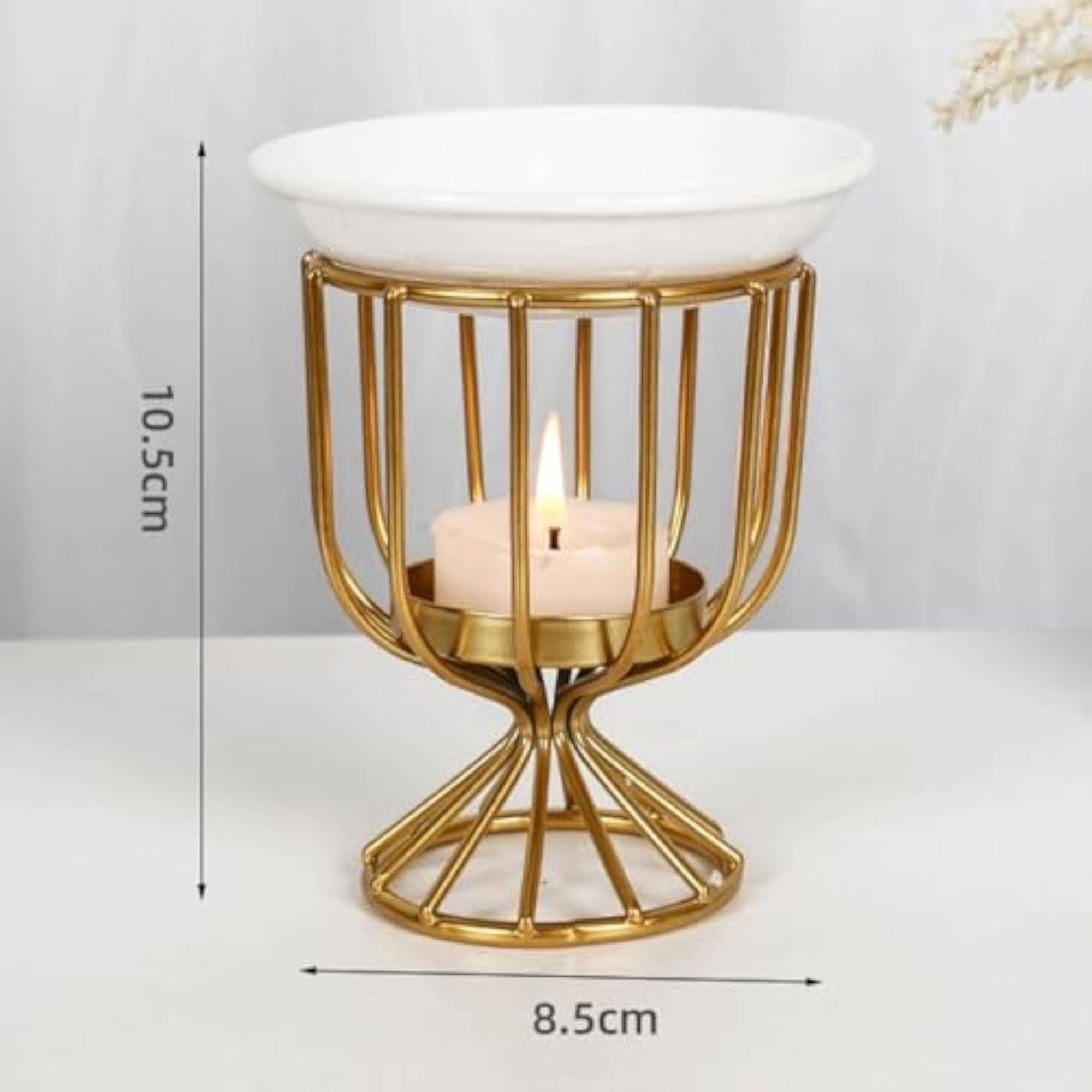 Modern Art Tealight Candle Holder for Study Table