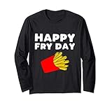 Photo Gallery funny fries slogan maglia a manica Photo Gallery funny fries slogan maglia a manica