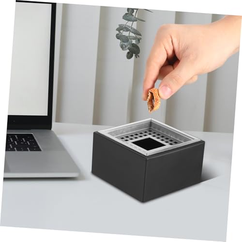 Cendrier acier inoxydable anti-vent Cabilock à structure carrée stable - 7