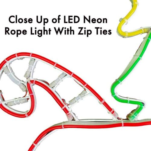 Luz de Neon LED Trineo de Santa Navidad Multicolor 36 Pulgadas miniatura 3