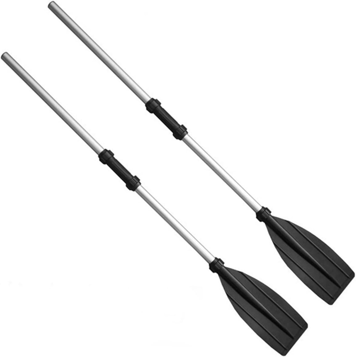2Pcs Canoe Boat Oars 126cm Detachable Portable Boat Paddle Lightweight Canoe Paddle Aluminium Alloy Boat Canoe Paddle for Canoe Inflatable Boat Fishing Boat ZHAZHAMO