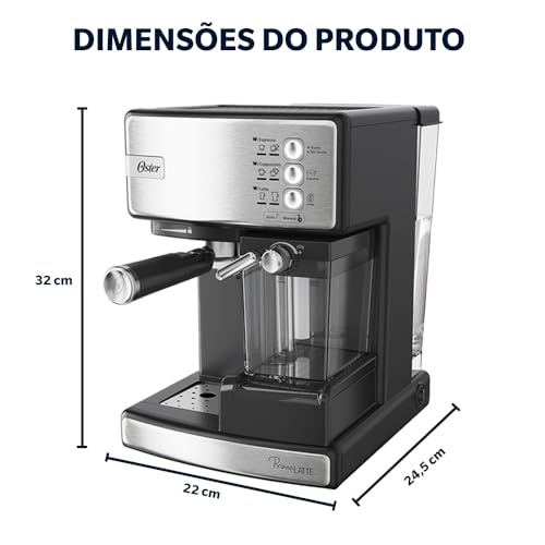 Cafeteira Espresso Oster Nova PrimaLatte Inox - 127V - Imagem 8