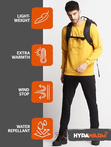 Image of Wildcraft Men Sweatshirt Mustard