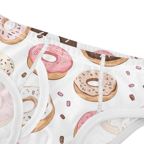 Wusikd Cute Doughnuts Boys' Underwear Cotton Boys Briefs Soft Toddler Underwear 2T4