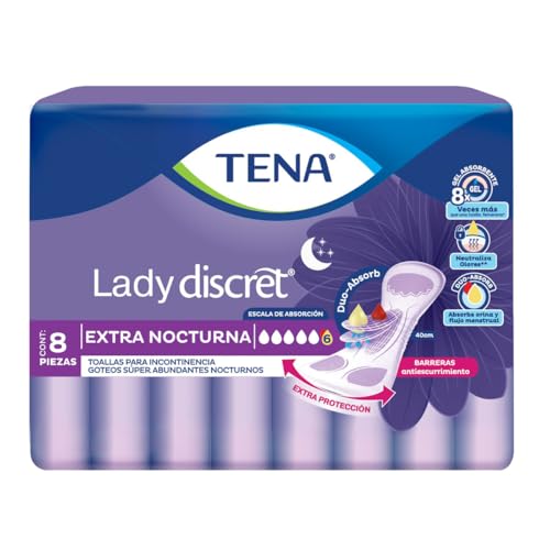 La Mejor Selección de Protectores que Puedes Comprar On-line. 48 Tena Lady Protector Femenino Absorbente, Comodidad, Discreción, 8 Piezas