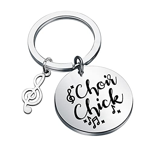 Porte-clés breloque note de musique pour passionné de chœur