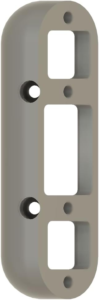 Angled Doorbell Wedge Mount Bracket compatible with Simplisafe Video Doorbell PRO (35-Degree, White, Standard)