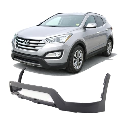 Image of For Hyundai Santa Fe 2013-2016 Front Lower Bumper Cover | Ready to Paint, OEM 86512B8100, HY1015103