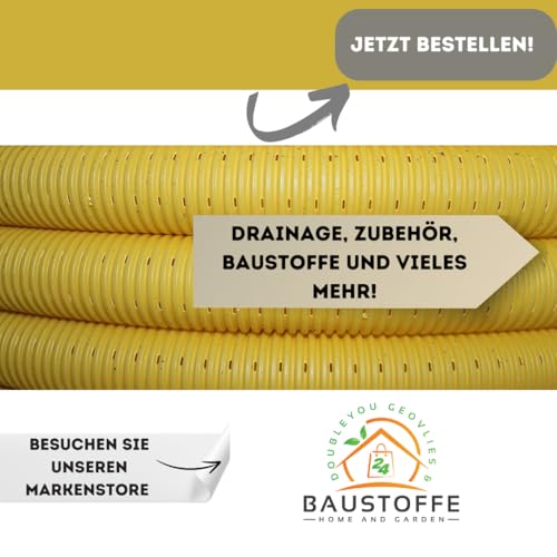 Doubleyou Geovlies & Baustoffe | Drainage | Reduziermuffe für Drainagerohre DN80 auf DN100 | Kompatibel mit allen gängigen Drainagerohren | Robuste Verbindungslösung für effektive Entwässerungssysteme