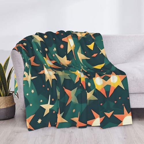 Couverture de lit Atomic Stars EdWal en microfibre imprimée rétro douce - 6