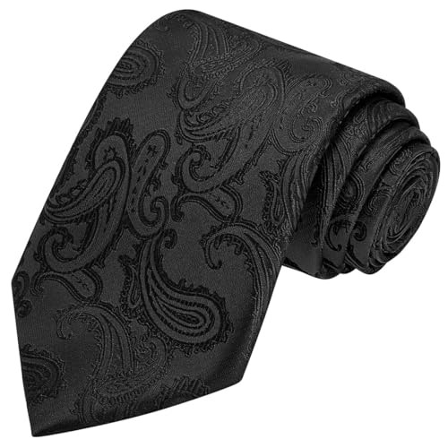 Image of KissTies Mens Paisley Tie And Pocket Square Necktie Sets