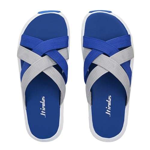 Image of Hirolas Men's Strappy Flip-Flop Slider Slippers