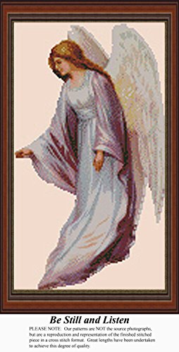 Be Still and Listen, Angels Counted Cross Stitch Pattern (Pattern Only, You Provide The Floss and Fabric)