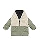 Steiff Wendejacke EU Größe 56 vetiver, Baby Jungen Outdoor Wende-Jacke, Übergangsjacke für Babys, Babyjacke wasserabweisend, 2in1 Wendejacke, warm und bequem, waschmaschinenfest