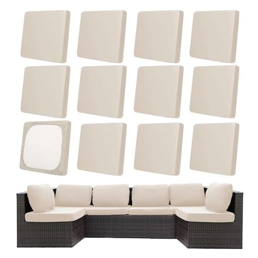 12Pcs Patio Cushion Covers Set