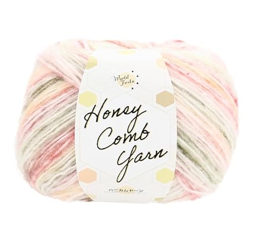 ユザワヤ(Yuzawaya) 秋冬毛糸 『ハニカムヤーン 4番色』 World Festa ワールドフェスタのサムネイル