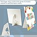 Lineco, 50 Pack Cardboard Easel Backs 3 Inch, Self Stick Single Wing Stand, Display Signs, Cards, Photographs, Brochures, Posters, Craft Projects, White