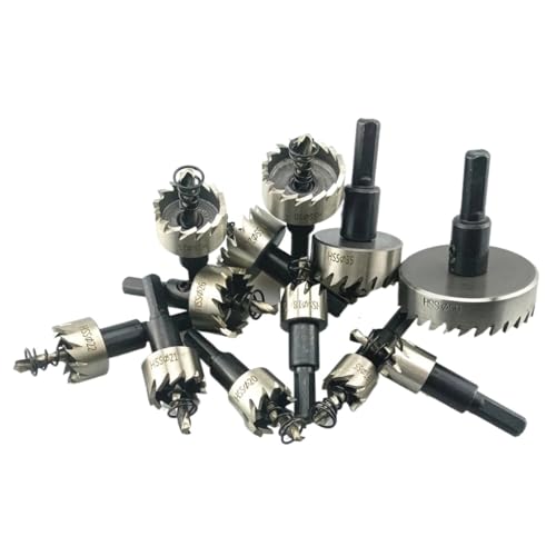 Set de 12 brocas sierra de 15-50 mm para metal y madera miniatura 5