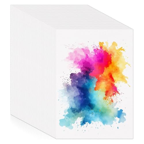 60 Blatt Aquarellpapier A6 Zeichenblock 300g/ Watercolor Paper Aquarell Block für DIY Basteln Gouache Acryl Zeichnen (10.5 x 14.8cm)