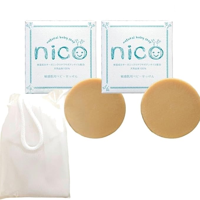 nico ナチュラルベビーソープ 50g 6個セット nico石鹸　ニコ石鹸 Amazon.co.jp: 【公式】nicoせっけん nico石鹸 にこせっけん 50g