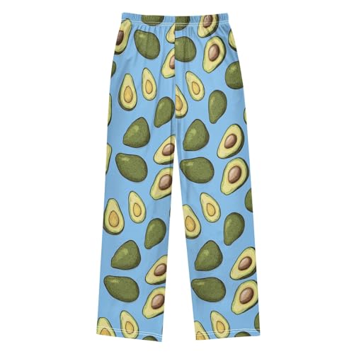 Avocado Pattern Pajama Pants Elastic Waist Lounge Pajama Bottoms Long Pj Pants with pockets2