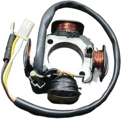 Coils Ignition Stator Magneto For AG100 AG50 V100 SJ50 Lightweight 4 Coil Power Generator Tuning Upgrade Stator Coil Magneto Rotor Ignition(Beige)