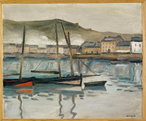 Imagen de lienzo El puerto de Fécamp Albert Marquet para dar vida y luz a paredes vacías 60x90