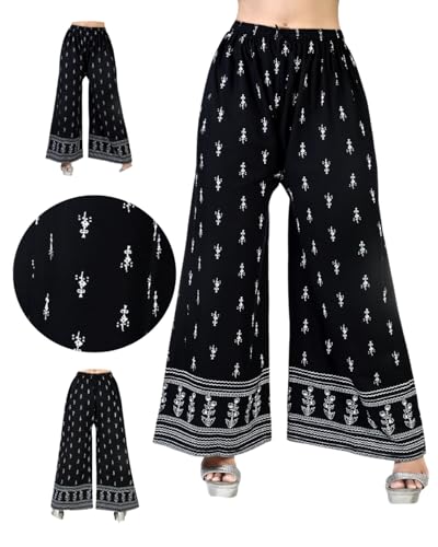 Image of Women's Regular Fit Rayon Palazzos
