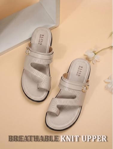 Image of Extra Soft Women's Comfortable Highcushioned Doctor Slippers|Flip-Flops Fashionable Casual & Stylish|Lightweight & Breathable Chappals|Outdoor Sandals Ladies&GirlsBB946