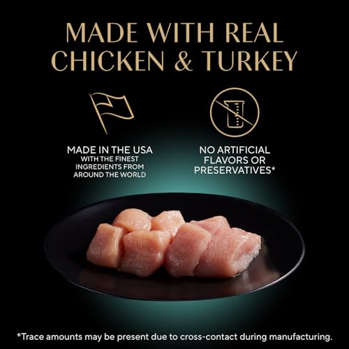Image of Sheba Perfect Portions Wet Cat Food Pate, Savory Chicken Entree and Roasted Turkey Entree, Cat Food Wet Recipe Variety Pack, 2.6 oz. Twin-Pack Trays (12 Count, 24 Servings) (Pack of 2)