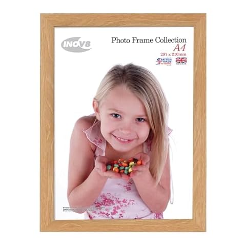 Inov8 Framing Inov8 British Made Picture/Photo Frame, A4 Certificate, Lime Oak Cover