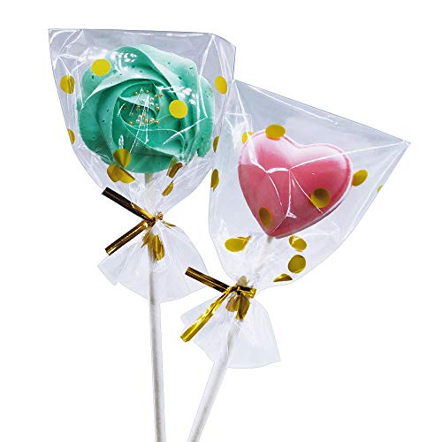Cake Pop Wrappers. 200 Treat Bags 3x4 with 200 Twist Ties 4" 6 Mix