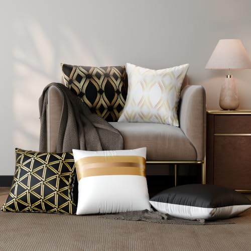 Image of Stoa Paris Cushion Cover Set of 5, Home Decor for Sofa, Bed & Living Room, Digital Printed Cushion Cover 16 Inch x 16 Inch, Soft Touch Finish, Hidden Zip Closure, Cordelia's Pride - Cordelia