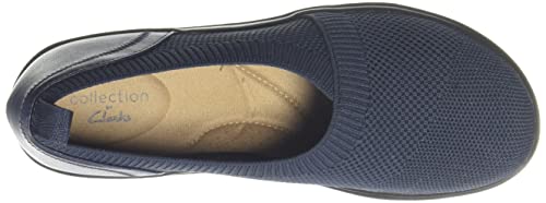 Image of Clarks Womens 26163179 Blue Loafer Flat