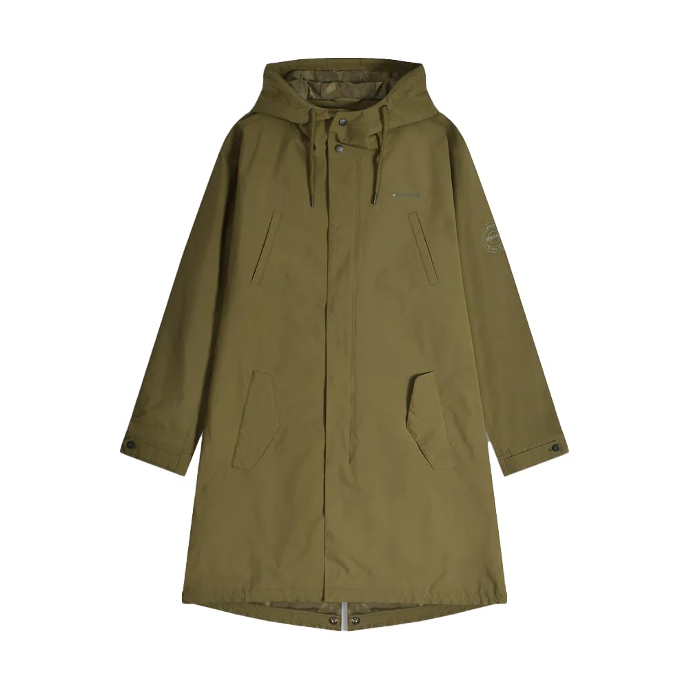 Lambretta Mens Ripstop Waterproof Parka (UK, Alpha, 4XL, Regular, Regular, Khaki)