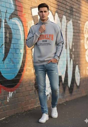 Image of SHAIRA FASHION Men's Cotton Blend Regular Fit Hooded Sweatshirt | Stylish Casual Wear Winter Sweatshirt for Men I Gym Warm Travel Hoodies for Boys