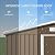 Kullavik 10FT x 8FT Outdoor Storage Shed with Window and Lockable Doors,Waterproof Metal Garden Tool Shed,Galvanized Steel shed for Backyard,Garden,Patio