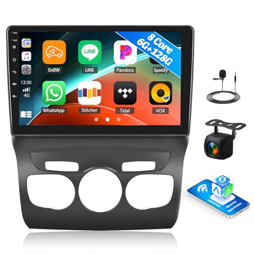 pour Citroën C4L C4 DS4 2013-2017, Android 15, 6G+128G 8Core GOHHDL Autoradio pour Citroën C4L C4 DS4 Carplay Android Auto, Ecran Tactile 10.1 Pouces 2Din...