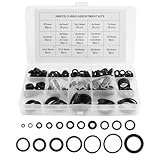 300PCS O Ring Kit Set,18 Size Rubber O Ring Assortment Hose Washers for Automotive Repair,Air or Gas Connections,Professional Car Accessories O-Rings Gaskets Washers (300Pcs)