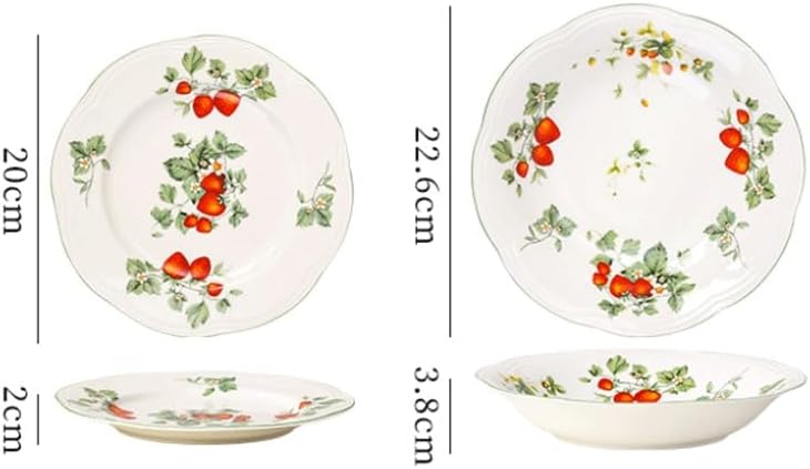 Plate with Retro Relief Decoration for Ceramic Tableware Dessert Decorative Deep Oval