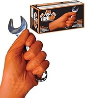 Kunzer Tiger Grip L 100 St. Nitril Einweghandschuh Größe (Handschuhe): L EN 374, EN 455, Orange