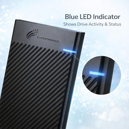 Image of Portable External Hard Disk Drive - USB 3.0 with Silver Port, 5Gbps Speed, Anti-Vibration, Heat Dissipation, Auto Sleep - for Laptop, PC, Mac - Black - 1 Year Warranty (320, GB)