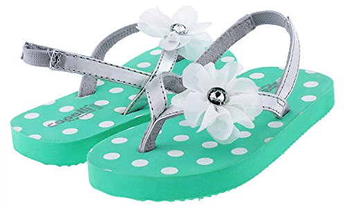 Capelli New York Polka Dot Print Girls Flip Flops