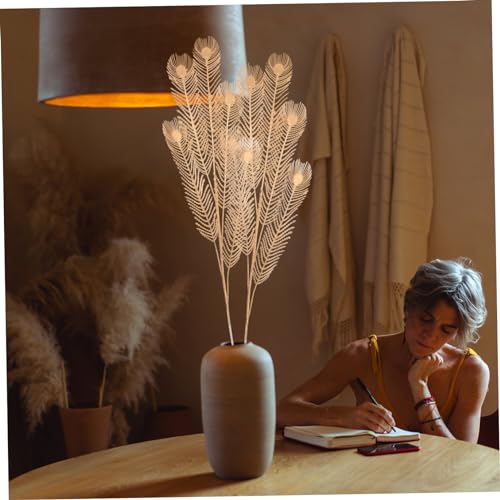 RORPOIR 4pcs Leaf Branch Artificial Leaves and Branches Filling DIY Leaves Branches Decorations DIY Leaves Picks vase Decorate Leaf Decor Artificial Flowers Leaves Wedding Decor