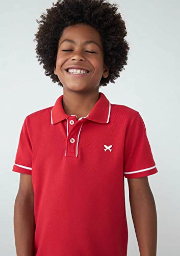 Camisa Polo Básica Menino De Algodão Com Bordado
