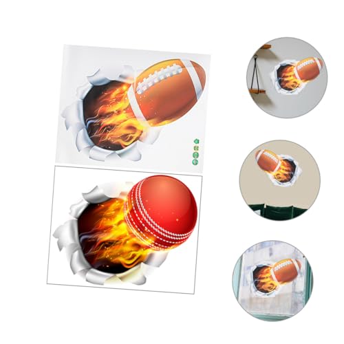 Vinilos decorativos 3D deportivos en pack de 2 piezas miniatura 7