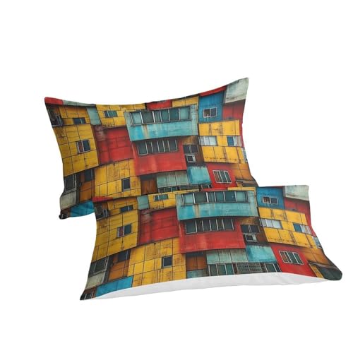 Housses de couettes King anti-transpiration microfibre douce 3D - 3