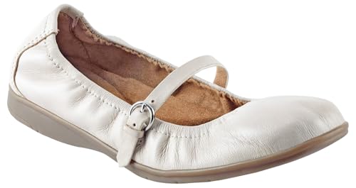 Zapatos planos Earth Korvino Mary Jane talla 37: confort absoluto en color marfil