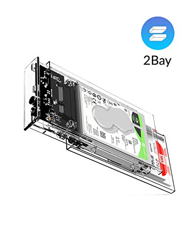 ORICO Involucro Esterno USB 3.0 SuperSpeed Case per Disco Rigido 3.5 pollici SATA HDD e SSD, installazione senza attrezzi Supporto UASP (3588US3-Nero)