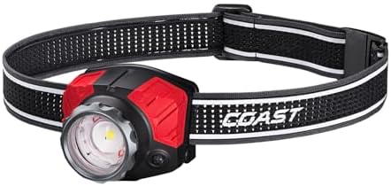 Coast® FL85R 1000 Lumen Tri-Color (White/Red/Green) Focusing Rech...